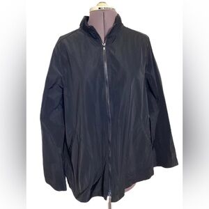 Sun Kim Womens Black Full Zip Jacket Sz M A-Line